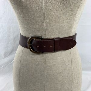 Vintage Miller's Outpost 80s leather belt and buckle size 40 large